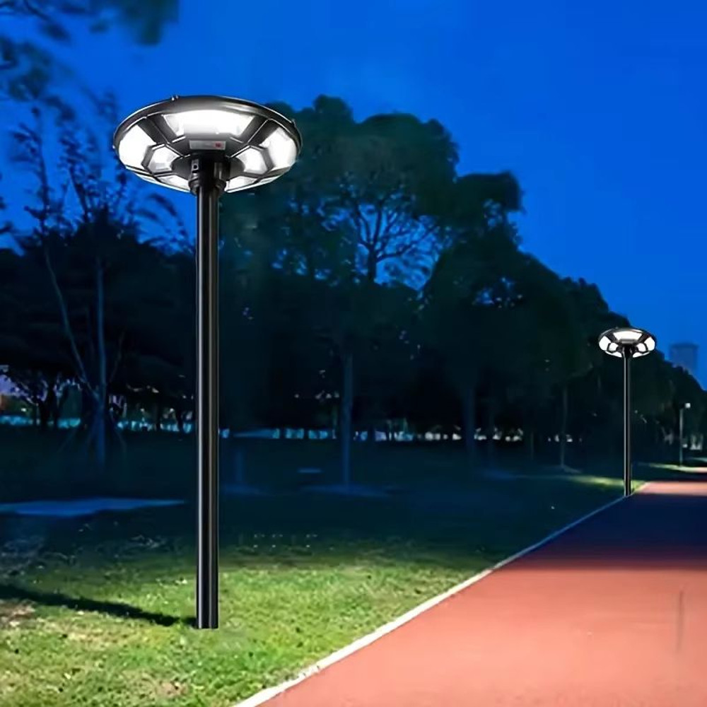 UFO Solar Powered Outdoor Yard Light With Motion Sensor Automatic DusktoDawn Courtyard Lighting 4