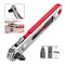 Red Elbow Bidirectional Ratchet Screwdriver NarrowSpace Corner RightAngle CrossSlotted Tool 0