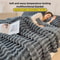 Thick WideStriped Flannel Multifunctional Blanket AllPurpose Home Throw 0