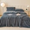 Thick WideStriped Flannel Multifunctional Blanket AllPurpose Home Throw 2