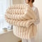 Thick WideStriped Flannel Multifunctional Blanket AllPurpose Home Throw 7
