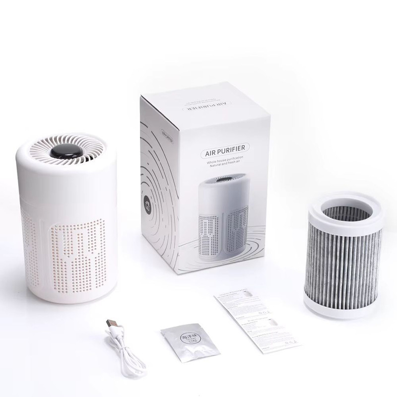 Mini Desktop HEPA NegativeIon Air Purifier For Home Office 6