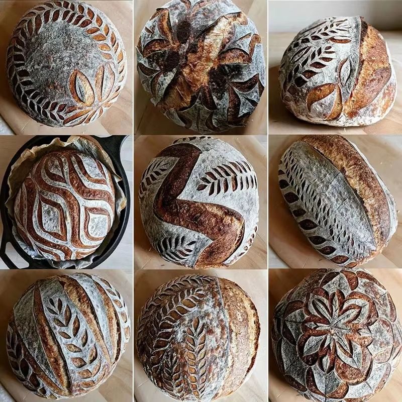 Patterned Bread Carving Knife FrenchStyle Bread Cutter Baking Accessory 4