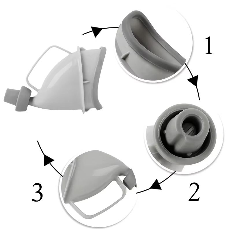 Portable Unisex Travel Urinal Aid Car Outdoor Emergency Toilet Funnel 3