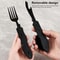 Three In One Multi Tool Camping Folding Knife Spoon Fork Bottle Opener 2