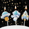 Galaxy Voyager Astronaut Cake Candle Out Of This World Space Birthday Cake Topper 0