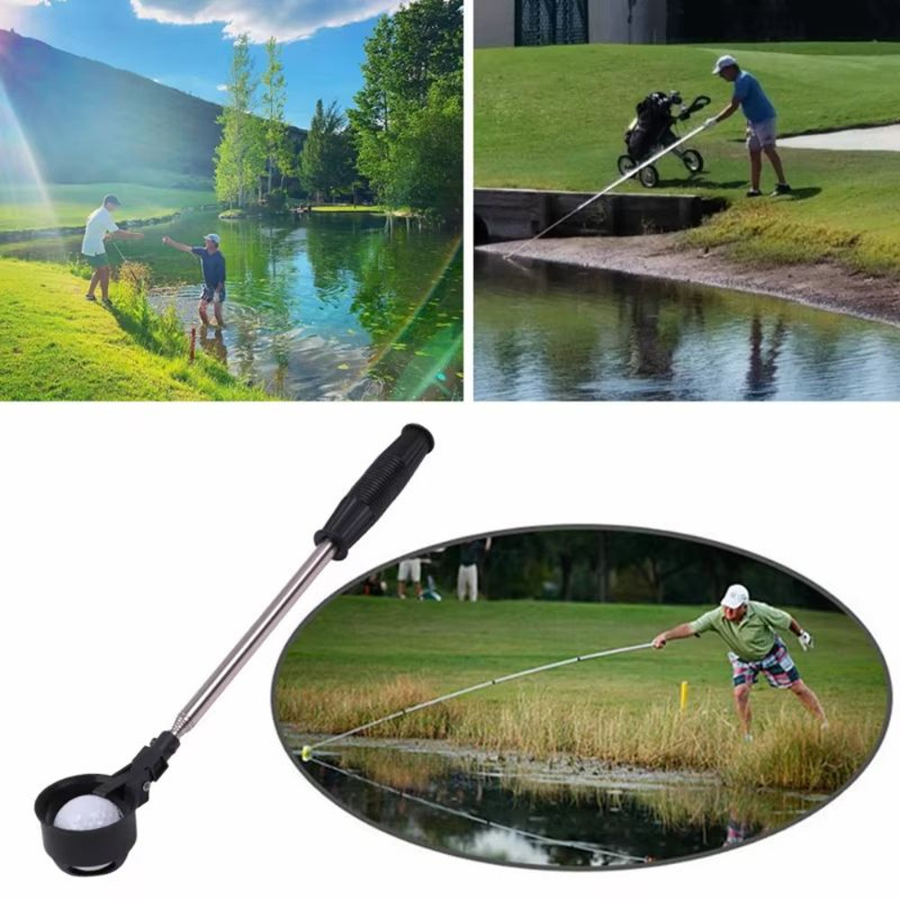 ProReach Telescopic Golf Ball Retriever With Auto Lock Scoop 1