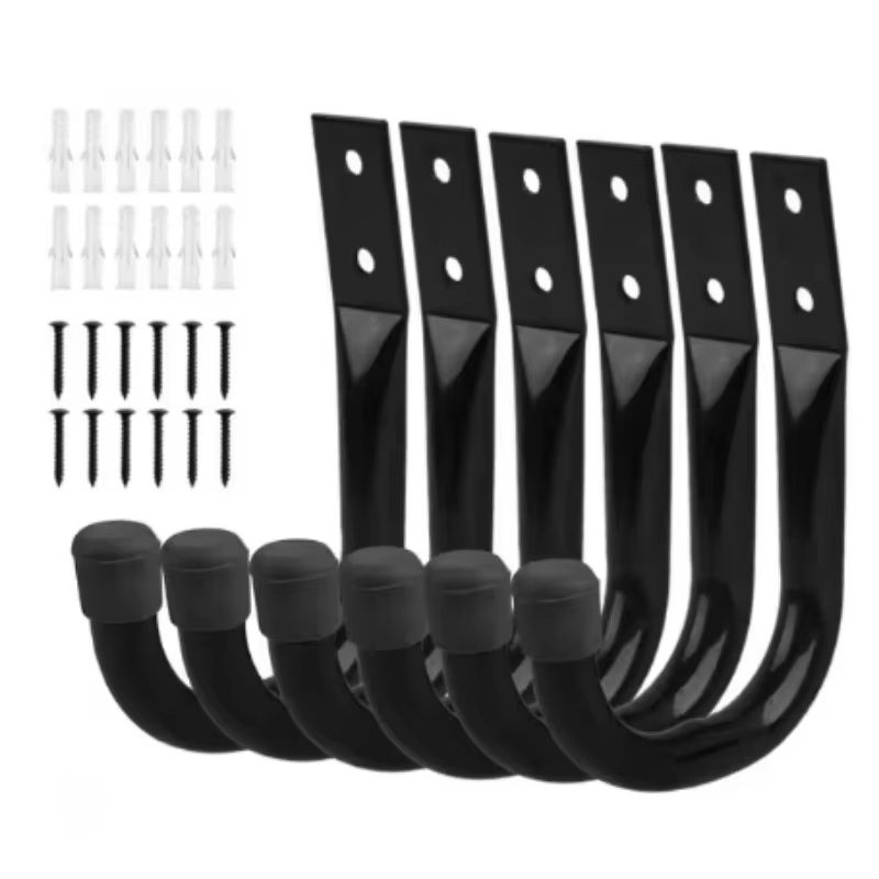 6 Pack Bike Wall Mount Hooks Bicycle Support For MTB Road Bike Parking Hanging Holder Stand 3