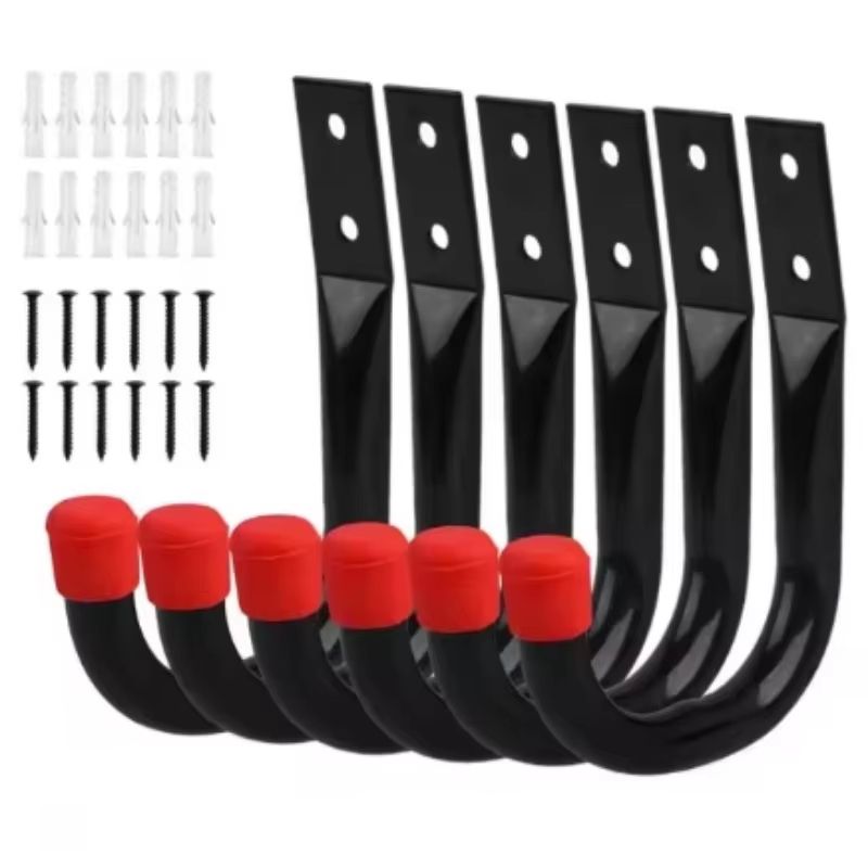 6 Pack Bike Wall Mount Hooks Bicycle Support For MTB Road Bike Parking Hanging Holder Stand 9