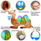 18m6FT Ramadan Inflatable Camel Toy Builtin LED Lights Outdoor Festival Decoration 4