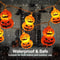 1020 LED Halloween Pumpkin String Lights Battery Powered For Porch Yard Garden Decor 1