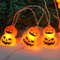1020 LED Halloween Pumpkin String Lights Battery Powered For Porch Yard Garden Decor 6