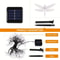 20 LED Dragonfly Solar String Lights Outdoor LED Light For Garden Yard Patio Decor 2