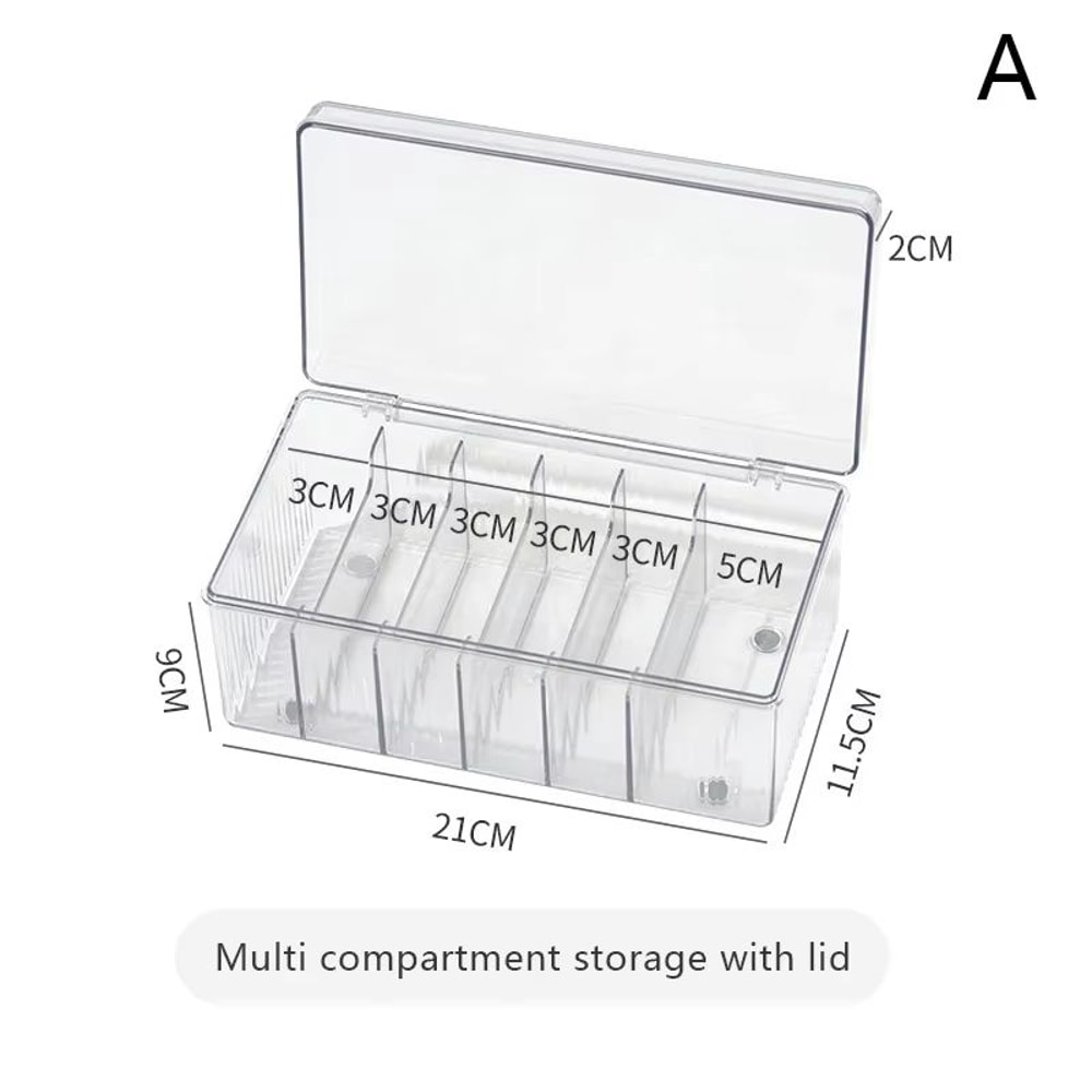 Large Eyelash Extension Storage Box With Cover Acrylic Organizer For Lashes Glue Tweezers 9