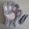 Cartoon Cute Cat Claw Paw Gloves Plush Mittens For Women Warm Soft Fingerless Bear Cat Gloves 14
