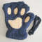 Cartoon Cute Cat Claw Paw Gloves Plush Mittens For Women Warm Soft Fingerless Bear Cat Gloves 16