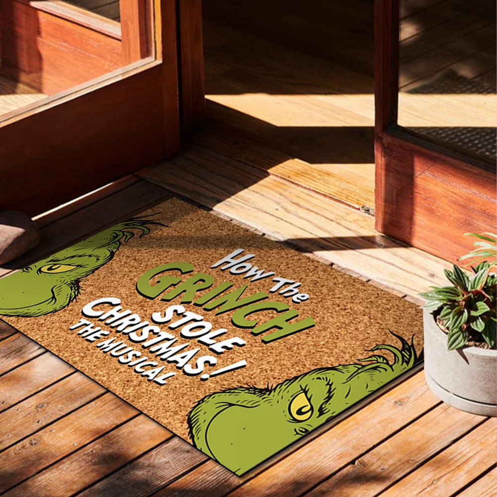 Christmas Door Mat Outdoor Welcome Mat For Front Door Funny AntiSlip Rug 237 X 159 Inch 4