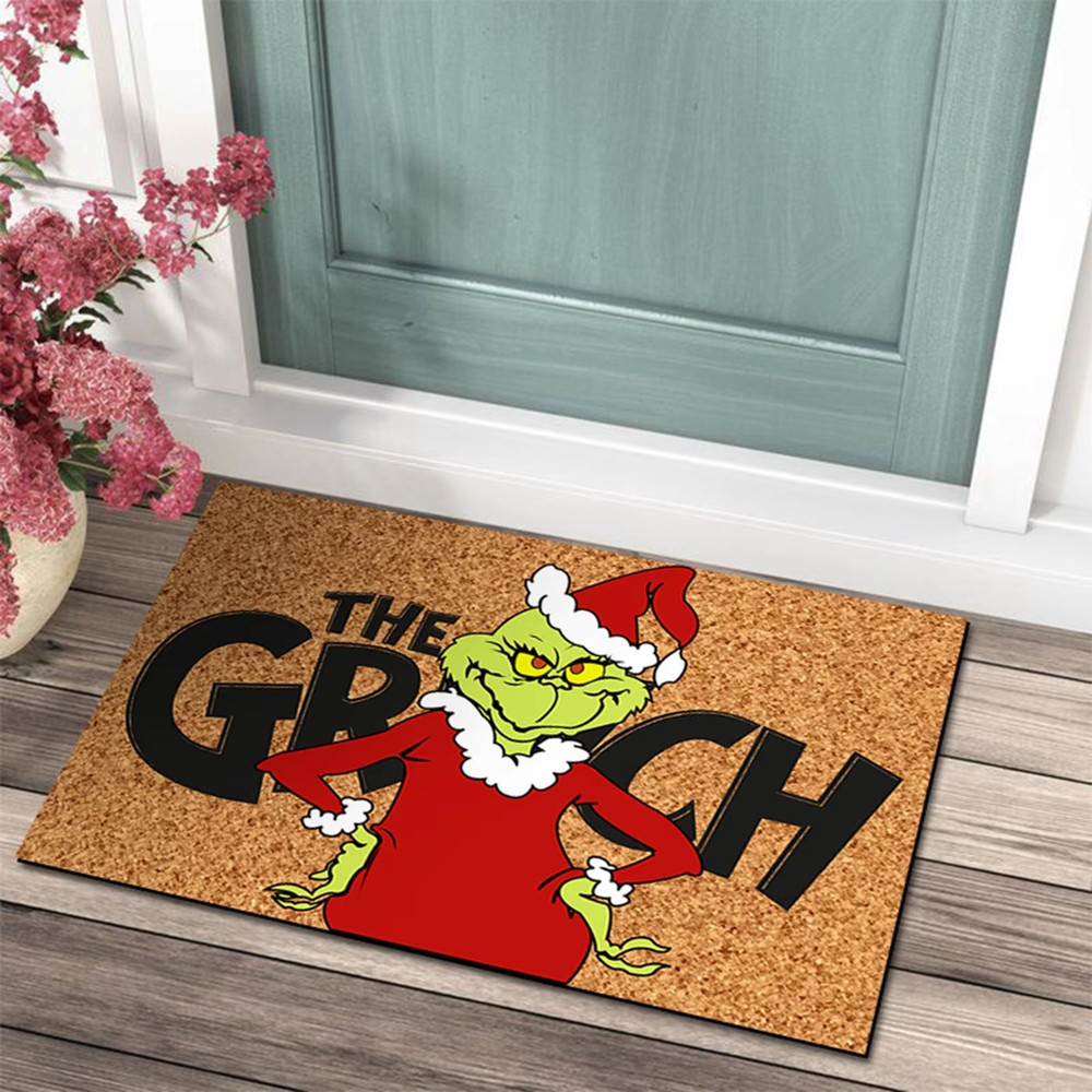 Christmas Door Mat Outdoor Welcome Mat For Front Door Funny AntiSlip Rug 237 X 159 Inch 7