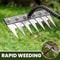 5678 Teeth Agricultural Rake Manganese Steel Soil Loosening Weeding Tool MultiUse Agricultural St 2