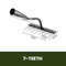 5678 Teeth Agricultural Rake Manganese Steel Soil Loosening Weeding Tool MultiUse Agricultural St 8
