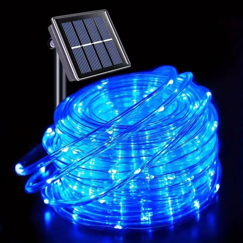LED Solar Rope Lights 50100200 LEDs Waterproof Outdoor String Lights With 8 Modes For Garden Chris 6