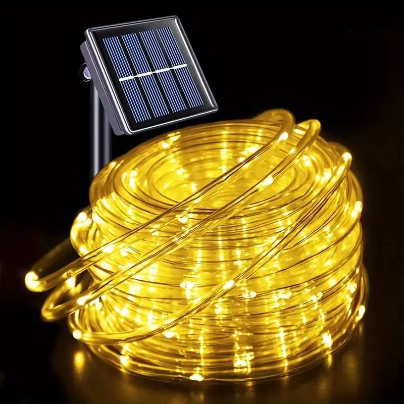 LED Solar Rope Lights 50100200 LEDs Waterproof Outdoor String Lights With 8 Modes For Garden Chris 7