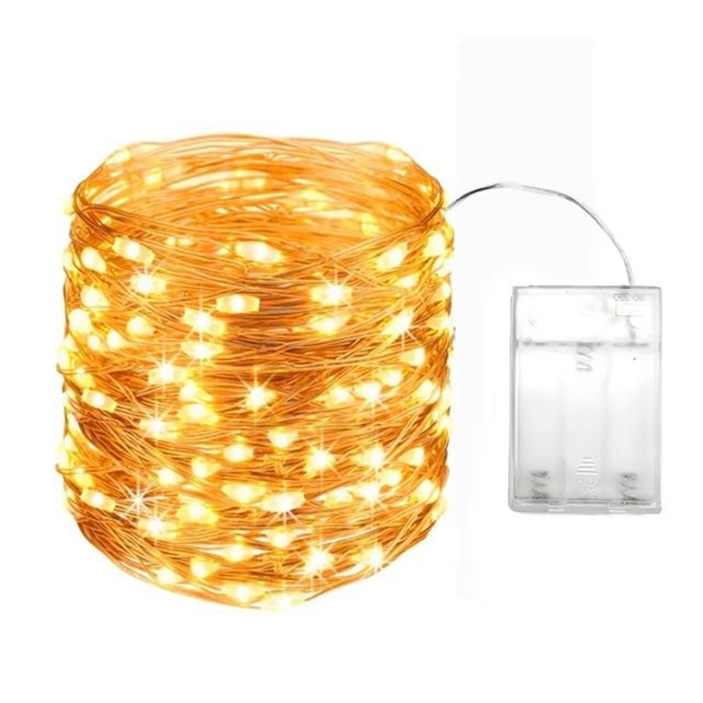 5M LED Fairy Lights Battery Operated Copper Wire Garland String Lights For Outdoor Garden Party We 7