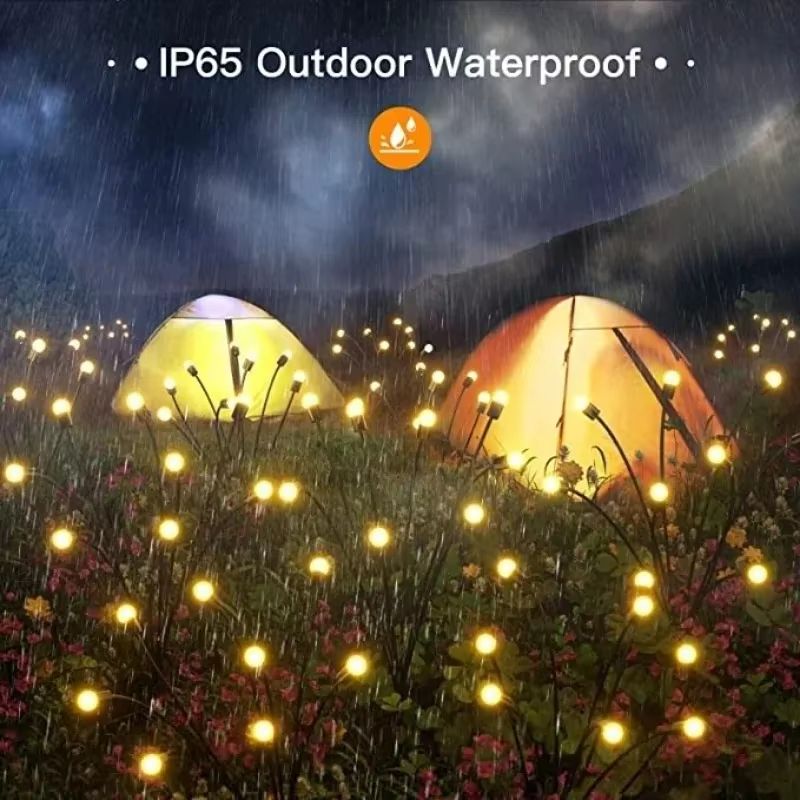 Solar Firefly Swaying Garden Lights Solar Outdoor LED Decorative Pathway Patio Lighting 14 Pack 5