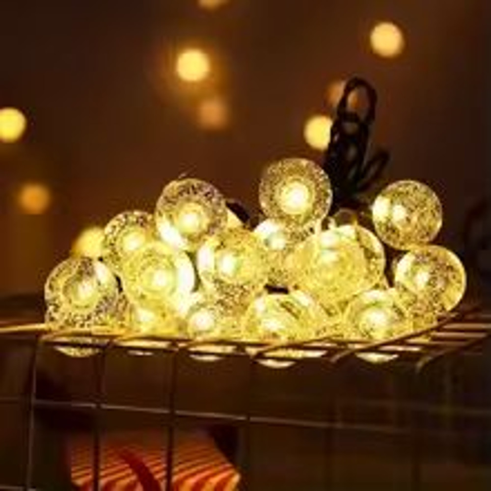USBBattery Crystal Globe String Lights Decorative Outdoor Waterproof Fairy Lighting 102040 LED 6