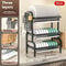 Multifunction Kitchen Dish Bowl Drain Rack Layered Bowl Plate Chopstick Organizer 7