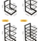 Adjustable MultiLayer Stainless Steel Pot Pan Organizer Kitchen Cabinet Countertop Storage Rack 5