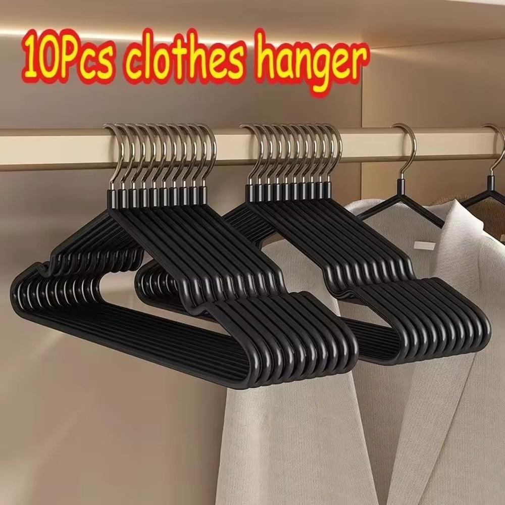 Premium Metal NonSlip Traceless Clothes Hangers Durable SpaceSaving Organiser 10Pack 9