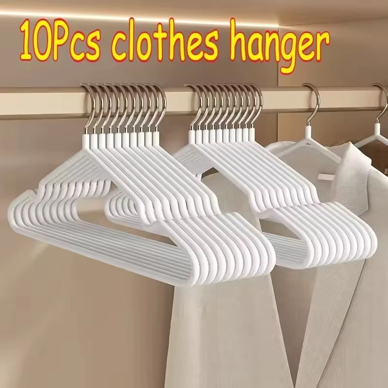 Premium Metal NonSlip Traceless Clothes Hangers Durable SpaceSaving Organiser 10Pack 7