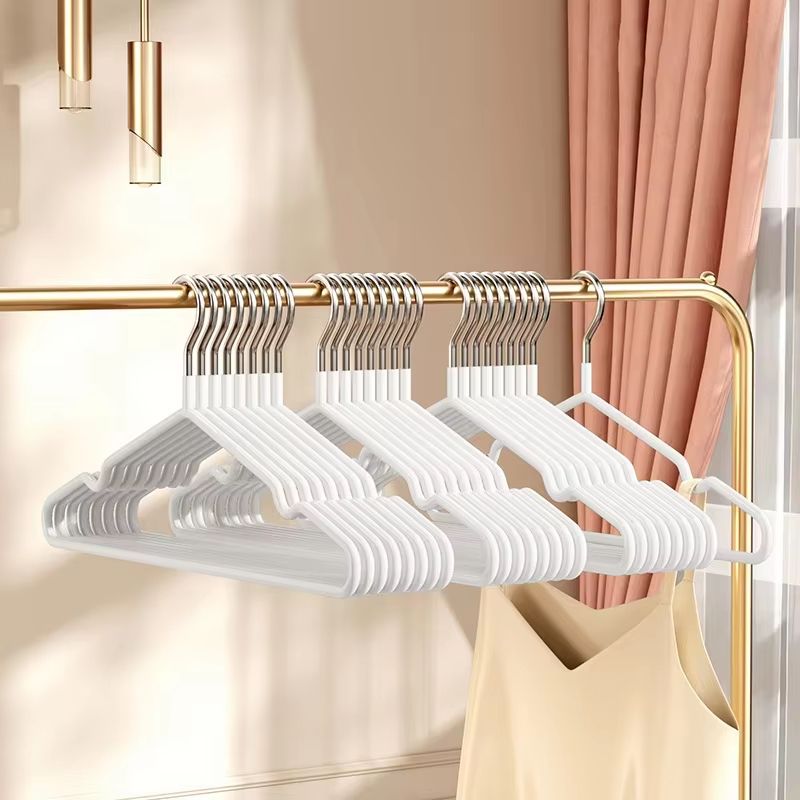 Premium Metal Traceless NonSlip Clothes Hangers 10Pack SpaceSaving Metal Hangars For Closet Organi 7