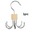 360 Rotating MultiClaw Storage Hanger Metal Wood Organizer For Bags Belts Ties Scarves 9