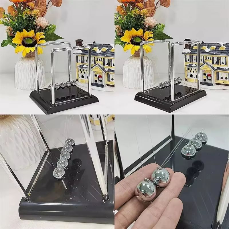 Executive Newtons Cradle Balance Toy Steel Pendulum Balls For Desk HomeOffice Learning Decor 5