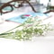Elegant White Gypsophila Artificial Bouquet Decorative Bridal Home Accessory With Vase Filler Opt 5