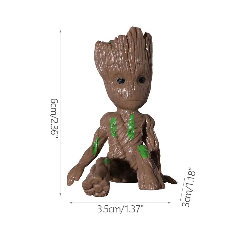 Mini Cartoon Groot Figurine 5 Cm TreeMan Desk Ornament For Home Office Decor 12