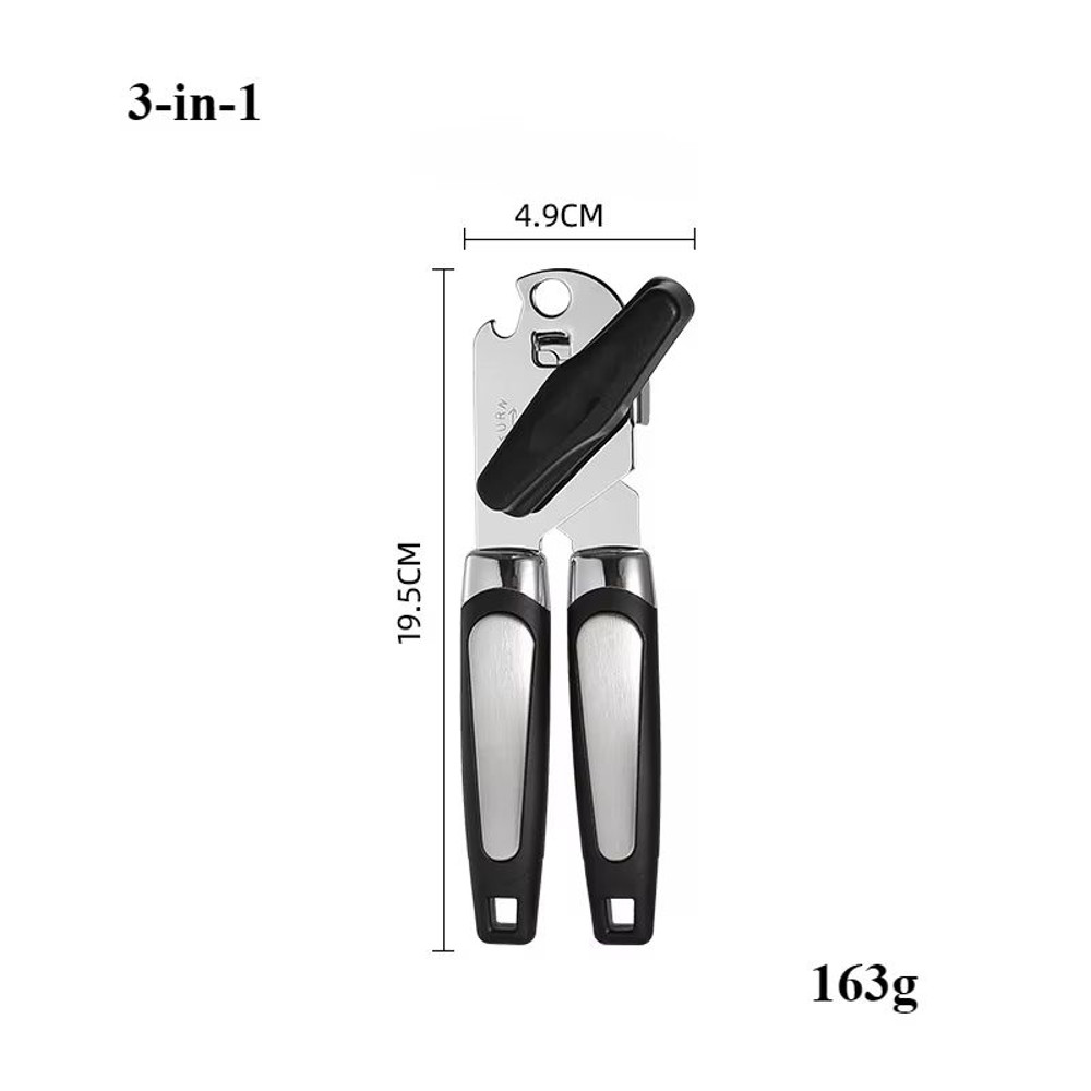 Stainless Steel Multifunction Can Bottle Opener Professional Kitchen Jar Beer Handle Tool 6