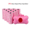 SolidColor Printed Pet Poop Bags Portable Dog Walking Waste HouseUse Bags 9
