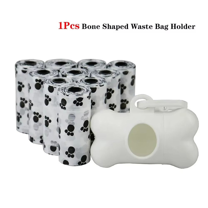 SolidColor Printed Pet Poop Bags Portable Dog Walking Waste HouseUse Bags 11
