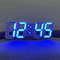 Modern LED Digital Wall Desk Clock Sleek Alarm Clock For Home Office 0