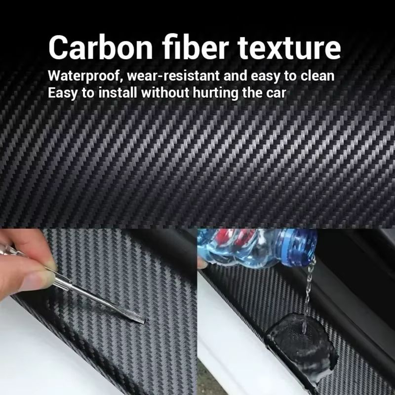 CarbonFiber Pattern Waterproof Cloth Tape Decorative Automotive DIY Adhesive Strip 2