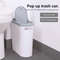 LargeCapacity PressLid Trash Bin With Lid Household Gap Bin For Bathroom Kitchen Living Room 1