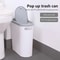 LargeCapacity PressLid Trash Bin With Lid Household Gap Bin For Bathroom Kitchen Living Room 1