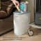 LargeCapacity PressLid Trash Bin With Lid Household Gap Bin For Bathroom Kitchen Living Room 5