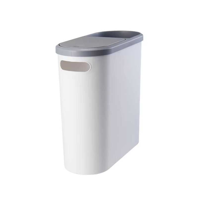 LargeCapacity PressLid Trash Bin With Lid Household Gap Bin For Bathroom Kitchen Living Room 6