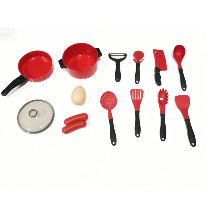 Kids Girl Cooking Kitchen Toy Set Pretend Play Cooking Fruit Cutting Utensils 7