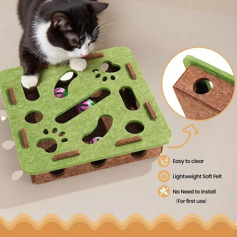 Sisal Cat Scratching Post For Indoor Cats Interactive Kitten Exercise Entertainment Toy 1