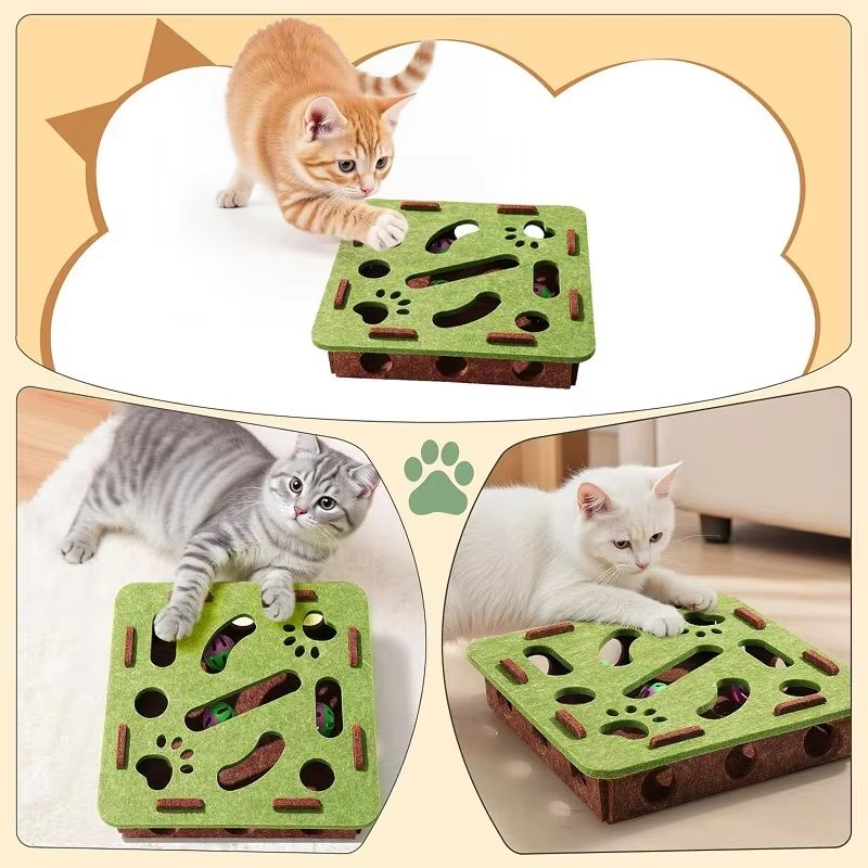 Sisal Cat Scratching Post For Indoor Cats Interactive Kitten Exercise Entertainment Toy 3